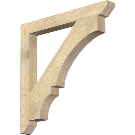 Ekena Millwork Balboa Slat Rough Sawn Bracket, Douglas Fir, 4"W x 38"D x 38"H BKT04X38X38BOA06RDF
